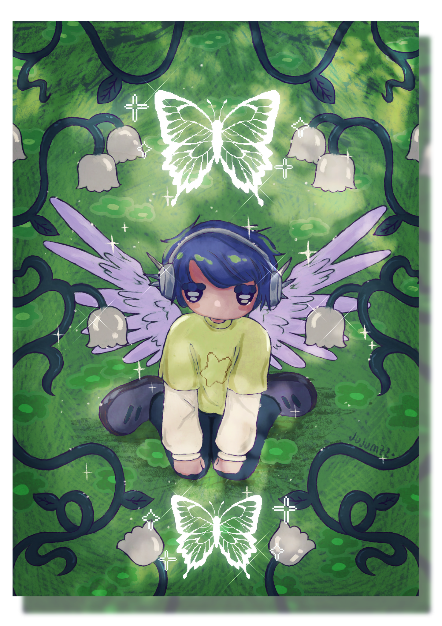 ✨A6 Fairy Print - Butterfly Effect🩵