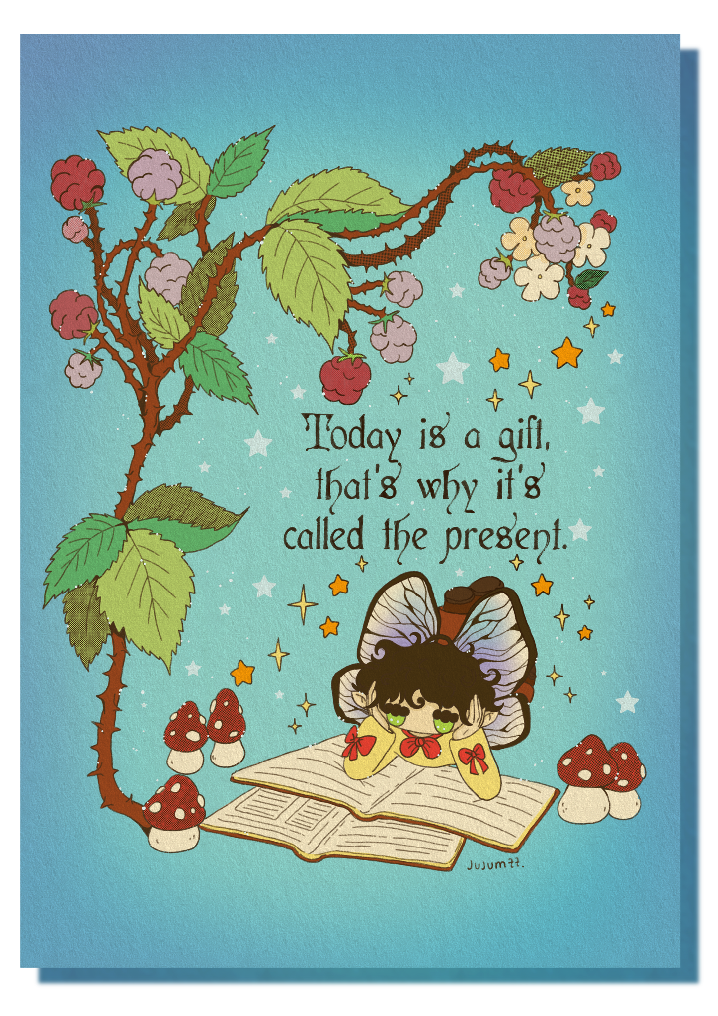 ✨ A6 Fairy Print - Today is a Gift🎁