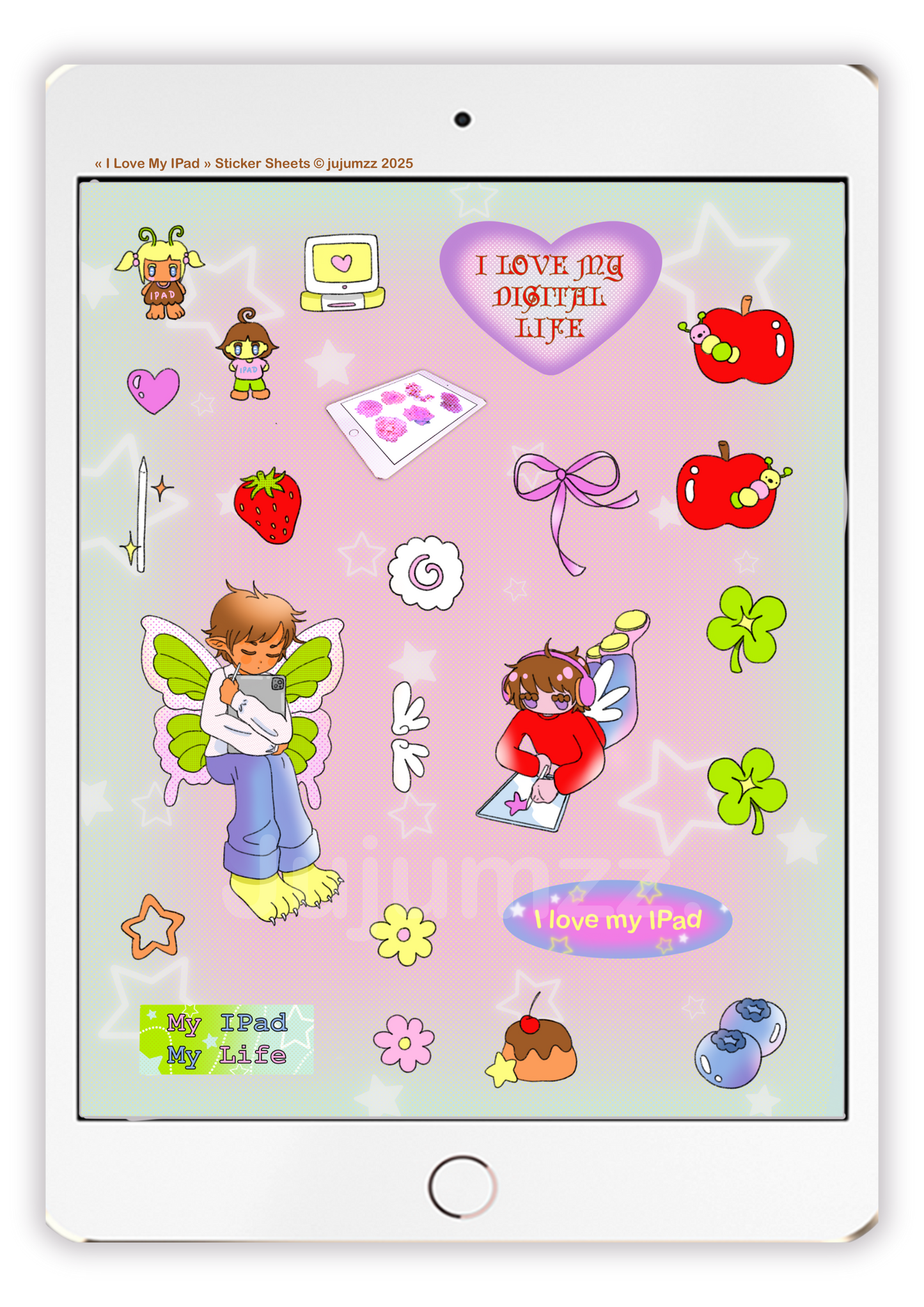 💻I Love My IPad Sticker Sheet💻