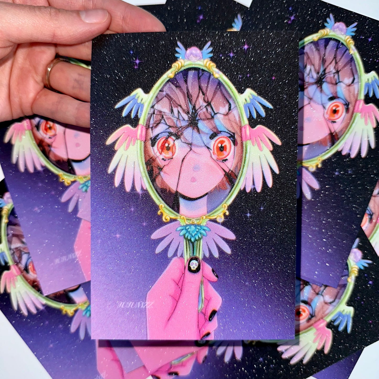 ✨Print petit format - Effet pailleté - Mirror