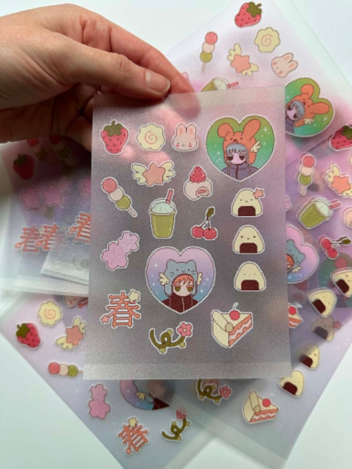 Planche de stickers - Spring Pixel˚˖𓍢ִ໋❀