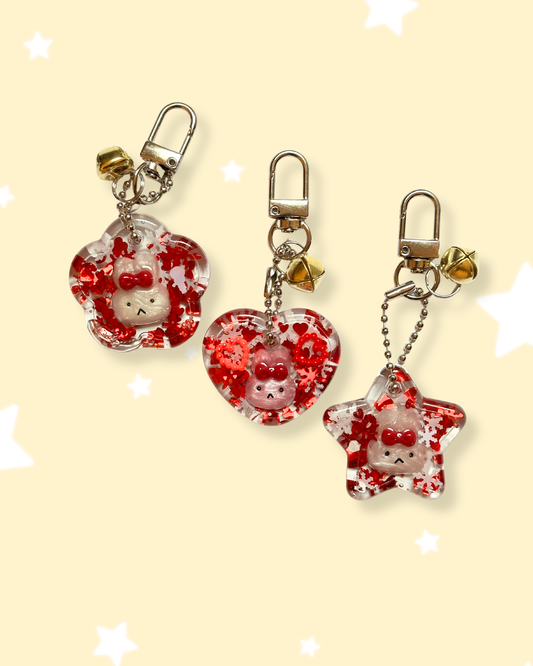 ❄️Christmas Resin Bunny Charms❄️