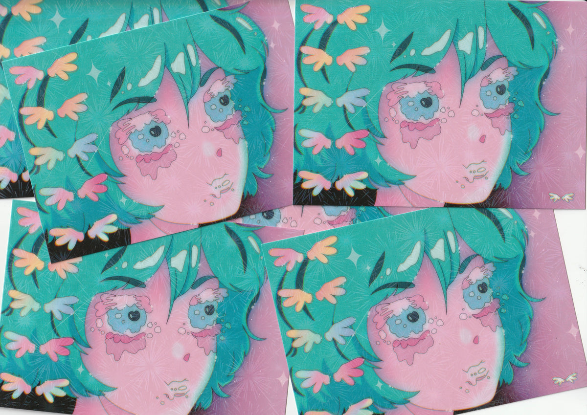 Print petit format - Effet Fireworks- Angel blue