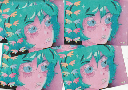 Print petit format - Effet Fireworks- Angel blue