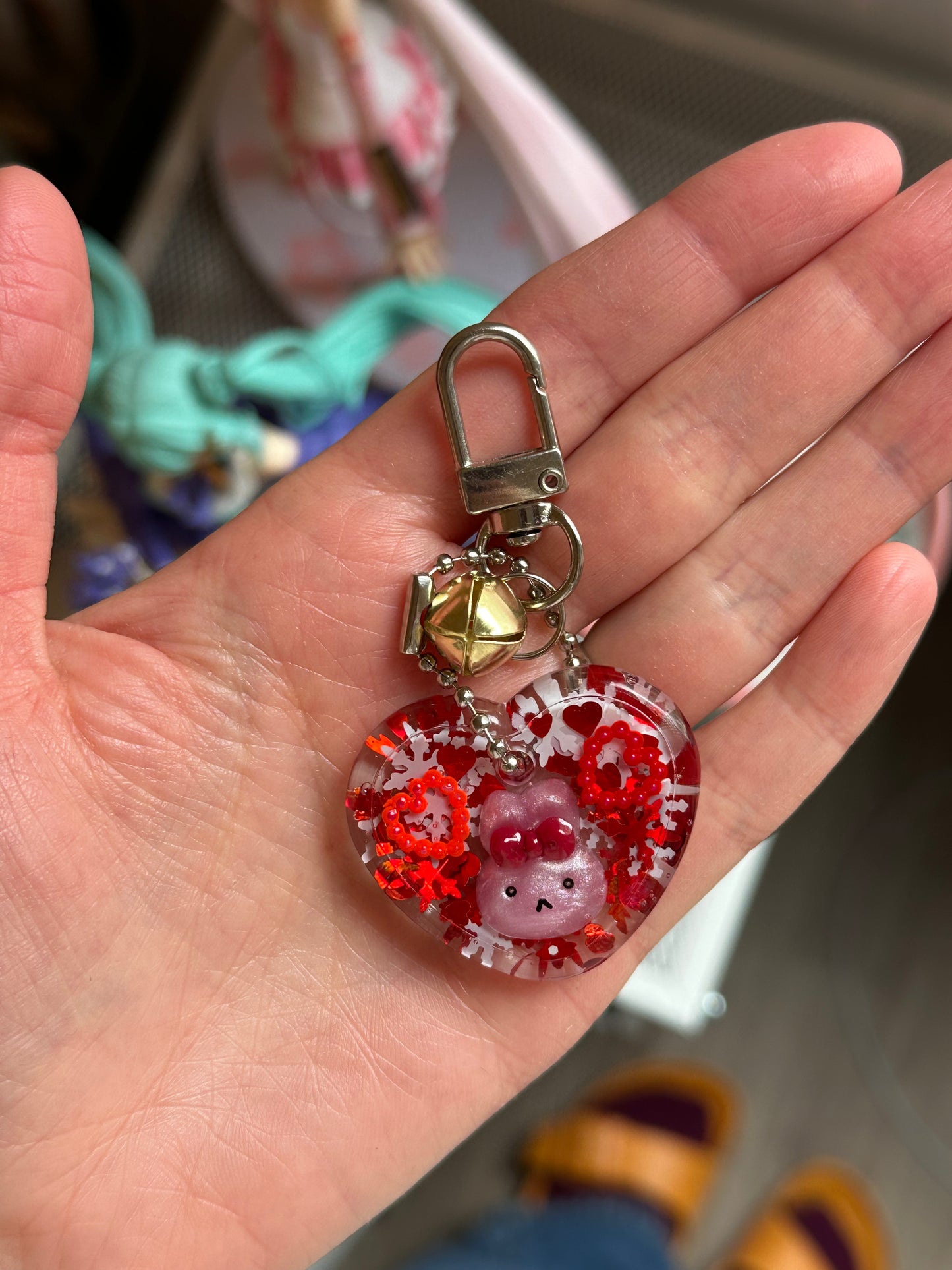 ❄️Christmas Resin Bunny Charms❄️