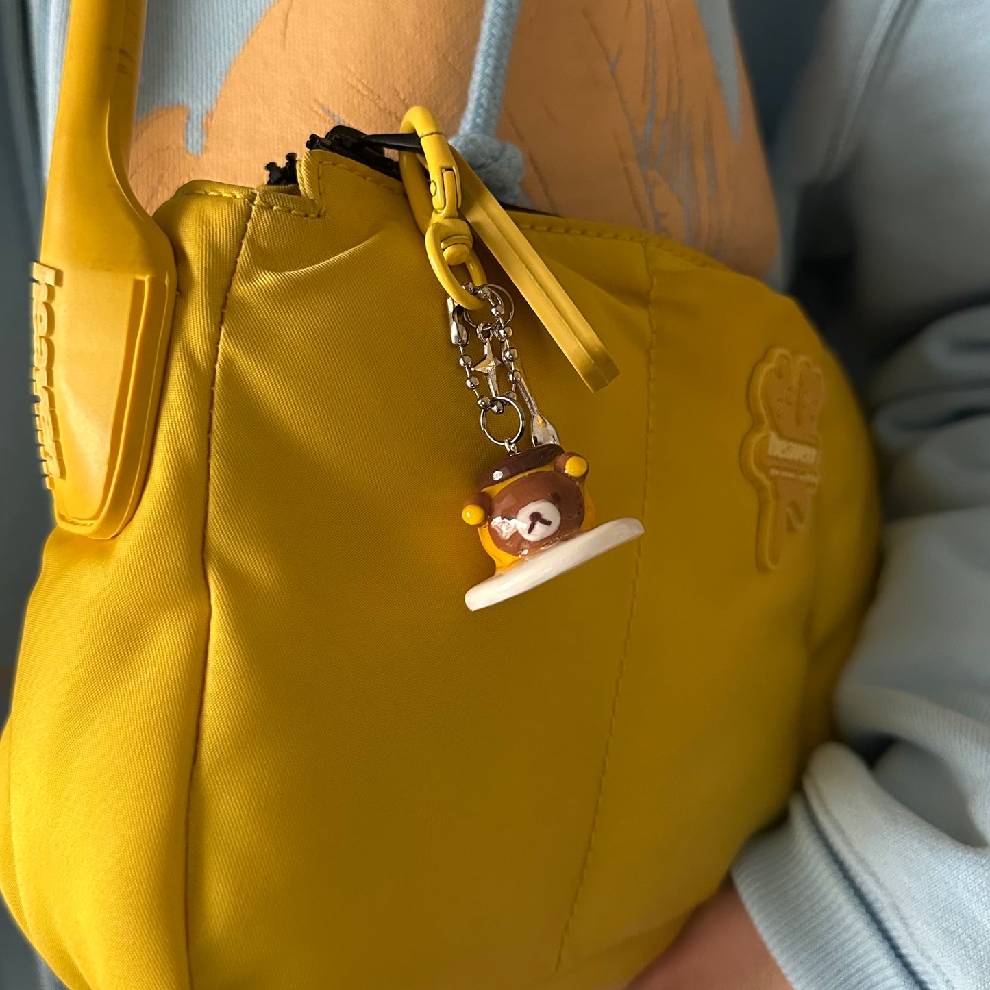 Rilakkuma Flan Charm🍮🥄