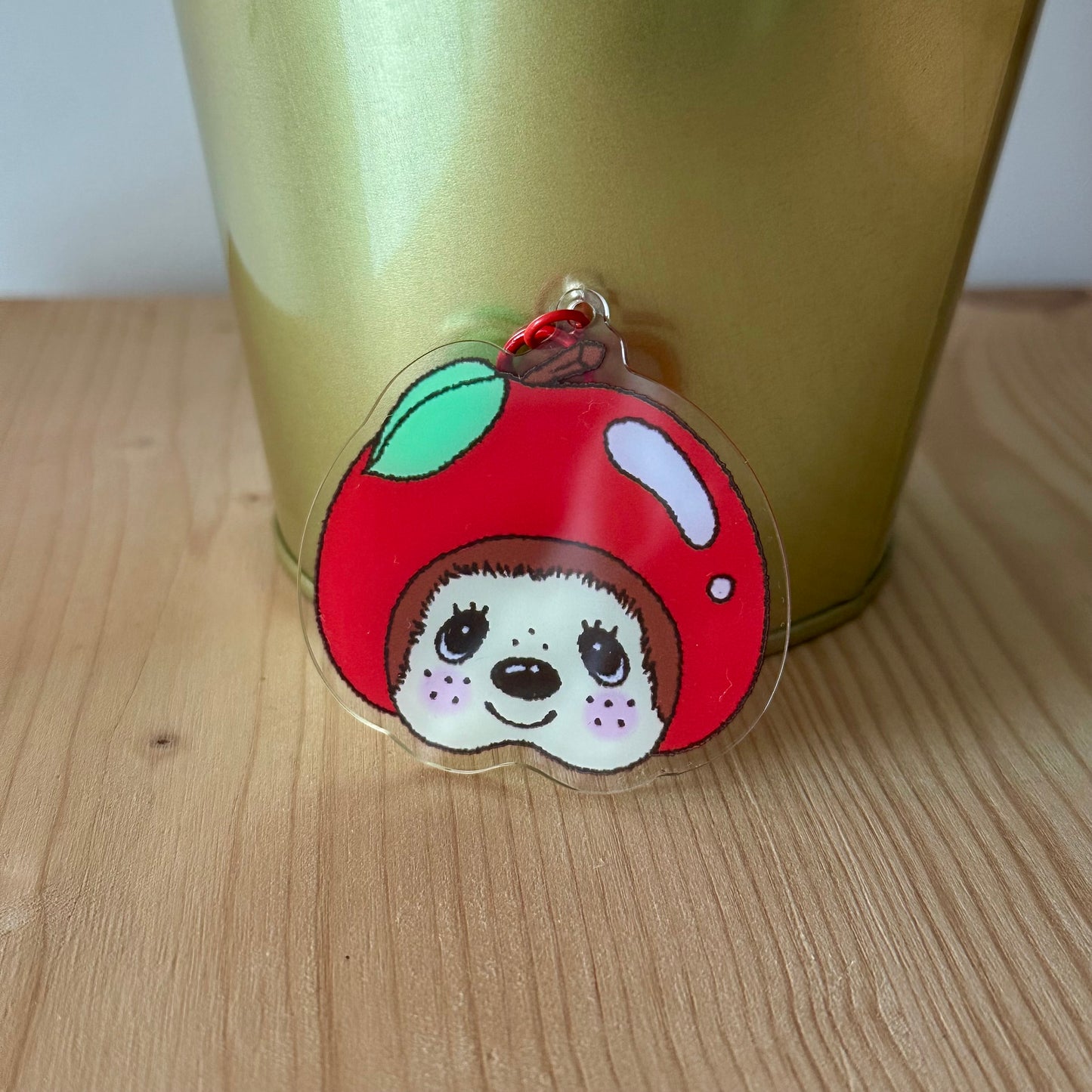 Apple Monchhichi keychain🍎