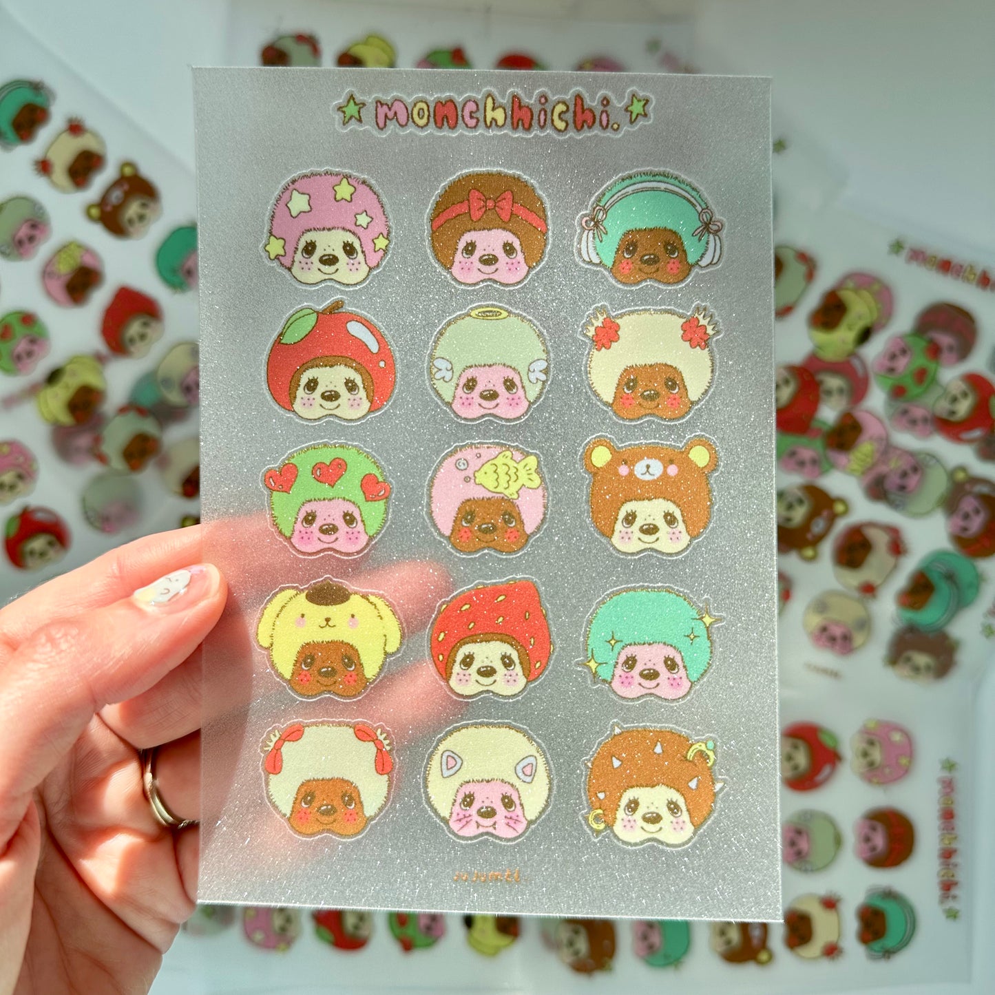 🐒Monchhichi Sticker Sheet🧸