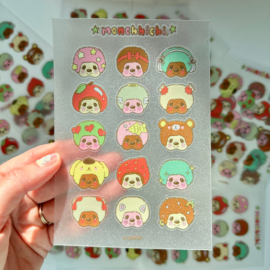 🐒Monchhichi Sticker Sheet🧸