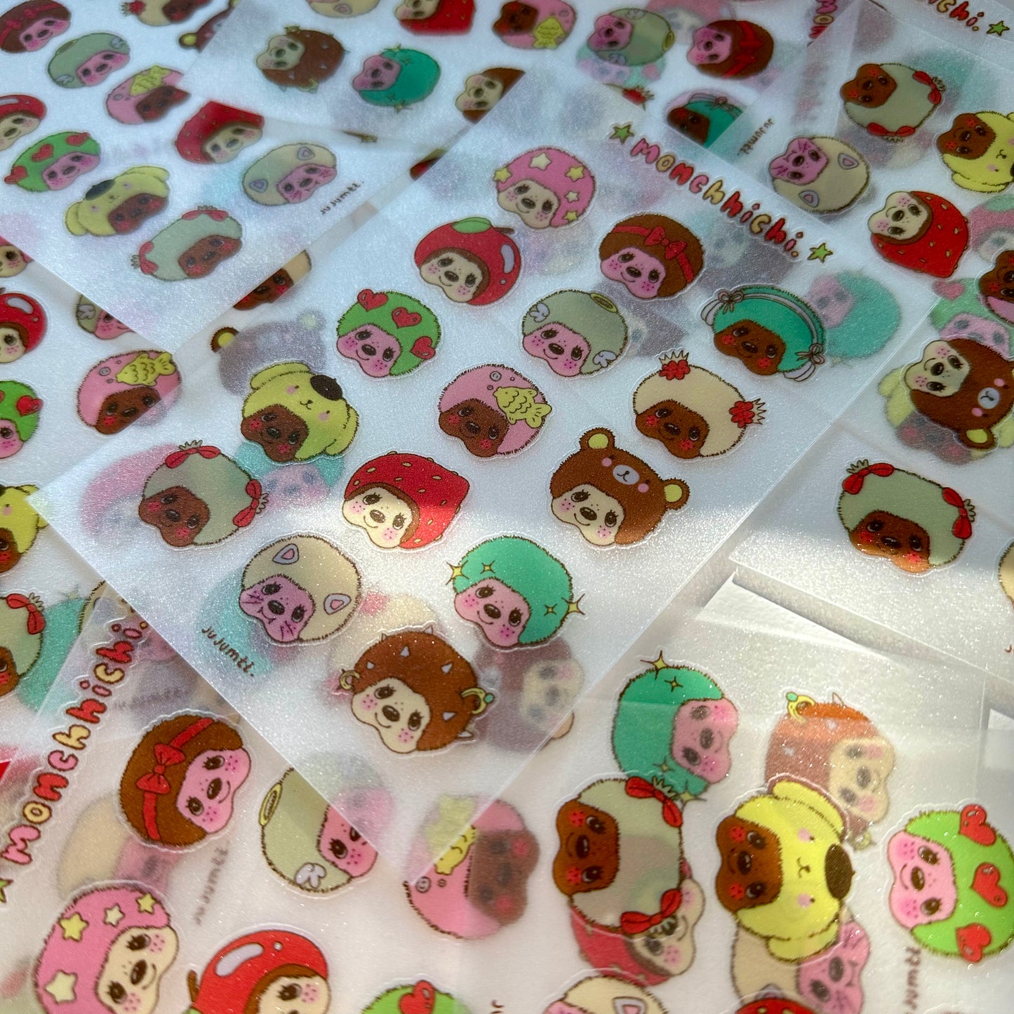🐒Monchhichi Sticker Sheet🧸