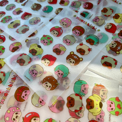 Planche de stickers - Monchhichi 🐾