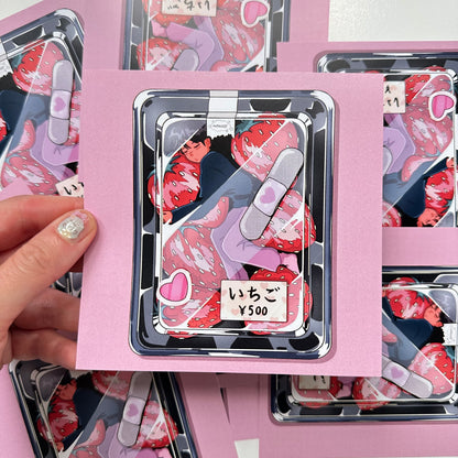 🍓Strawberries Square Print🍓