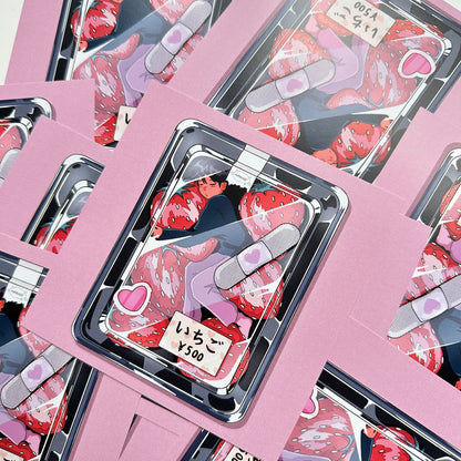 🍓Strawberries Square Print🍓