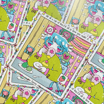 ☕Cup Of Tea Square Print☕