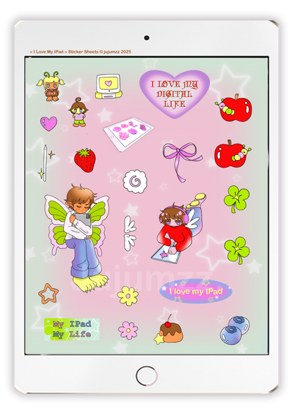 💻I Love My IPad Sticker Sheet💻
