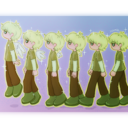 ✨ Print petit format - Effet Pailleté- Evolution