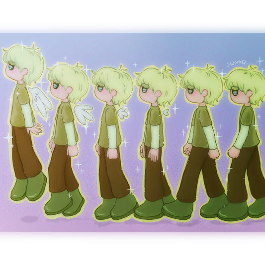 ✨ Print petit format - Effet Pailleté- Evolution