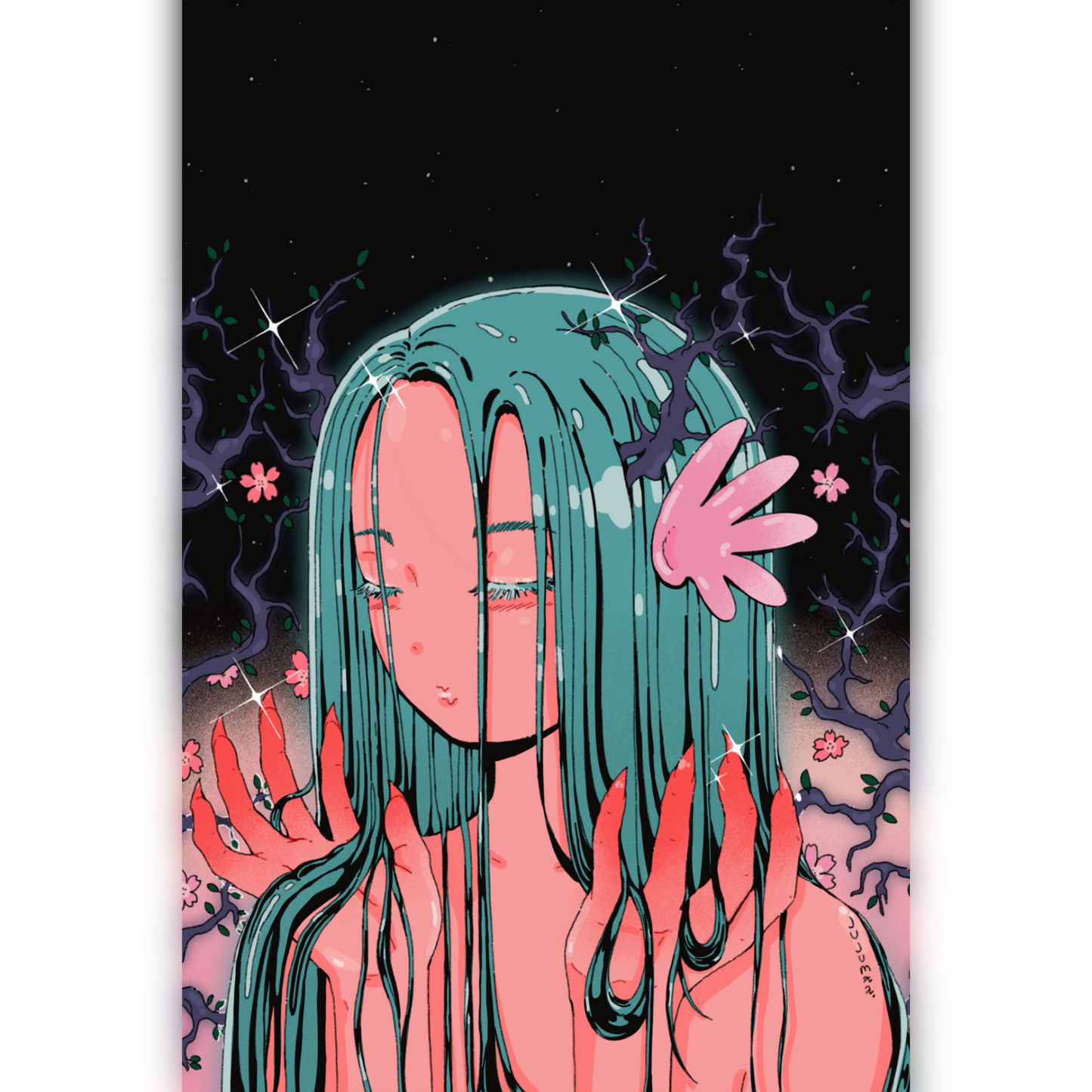 🪼Print petit format - Papier Brillant - Waterfall