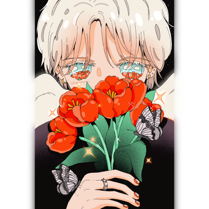 🌺Print petit format - Papier Brillant - Flowers