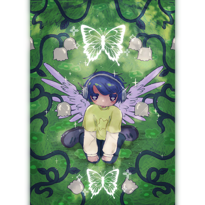 ✨Print petit format - Effet pailleté - Butterfly Effect🩵