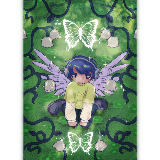 ✨Print petit format - Effet pailleté - Butterfly Effect🩵