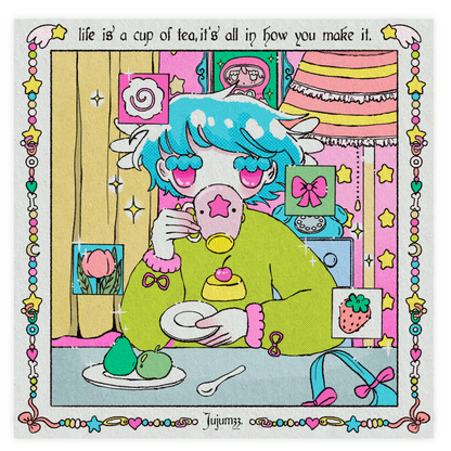 ☕Print format carré - Cup Of Tea