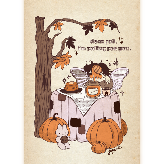 🍂Print Petit Format - Effet Texturé - Fall