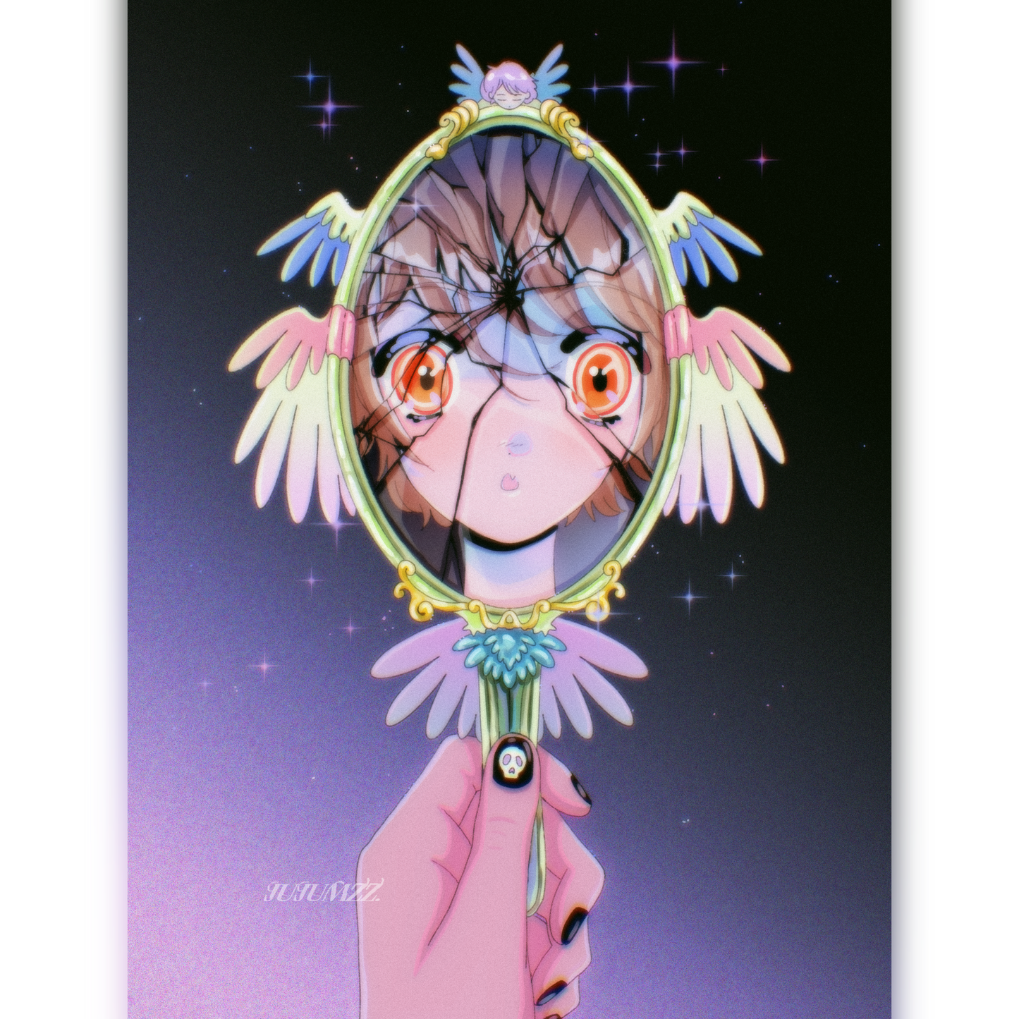 ✨Print petit format - Effet pailleté - Mirror