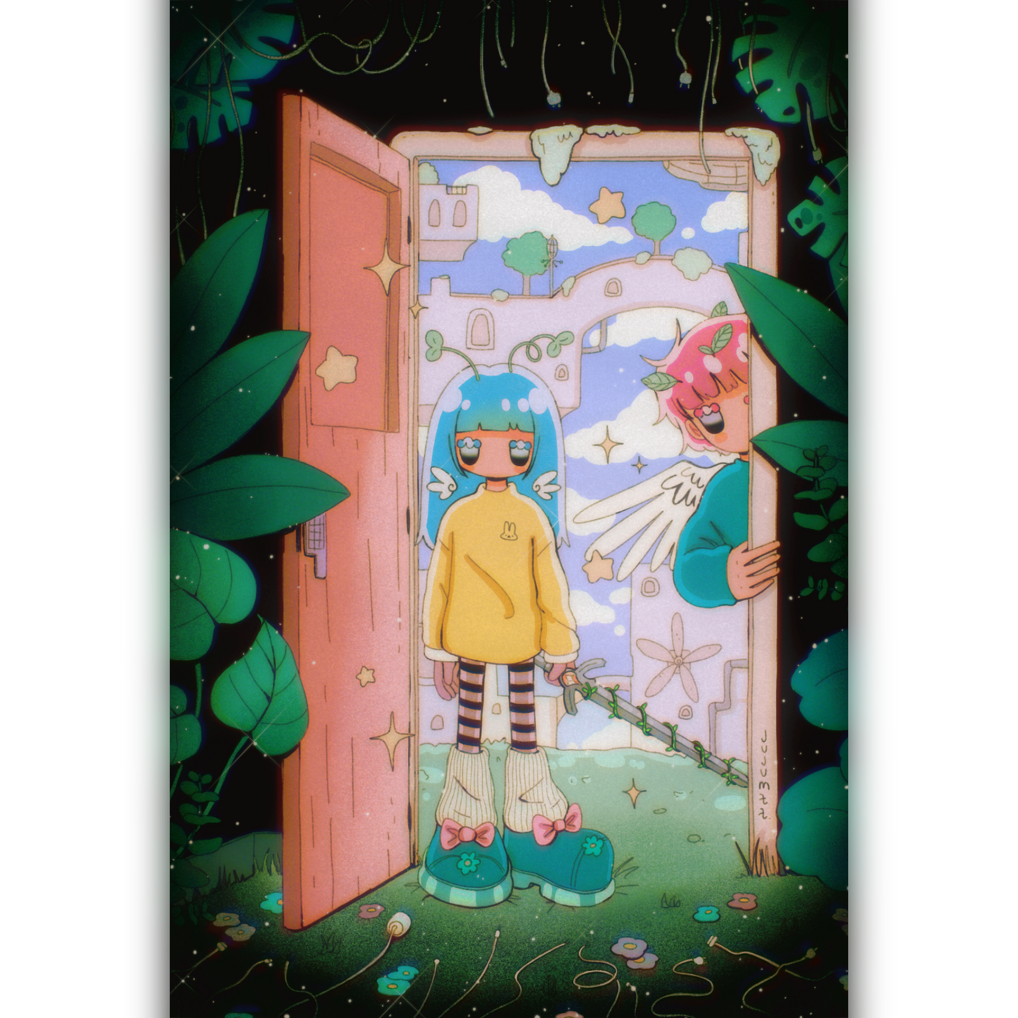 Print Petit Format - Effet Brillant - Solarpunk♡