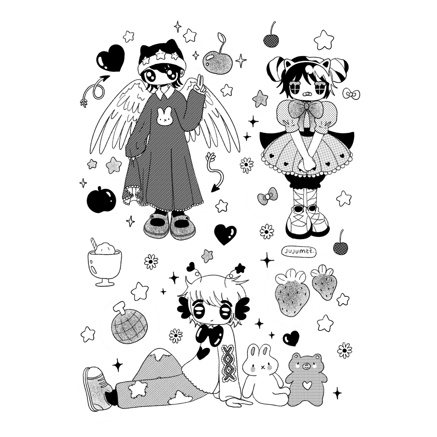 💫Print petit format - Screentones 1