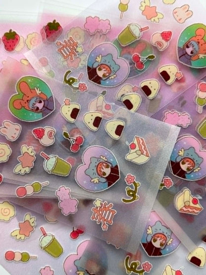 Planche de stickers - Spring Pixel˚˖𓍢ִ໋❀